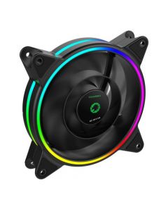GameMax Razor 12cm PWM Rainbow ARGB Dual Ring Case Fan