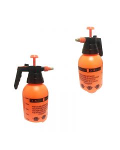 1.5 Litre Outdoor Garden Pressure Spray with Adjustable Nozzle Orange Water Spray Pressure Can