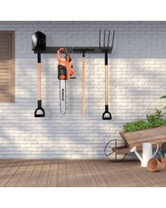 Garden Tool Organizer with 8 Hooks for Shovels Rakes and More
