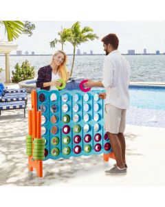 Giant 4 in A Row Game Set with 42 Jumbo Rings and Sliders