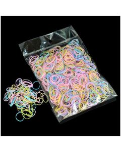 1000Pcs/Bag Disposable Elastics Hair Bands Girls TPU Rubber Ponytail Holder Band - Color 4