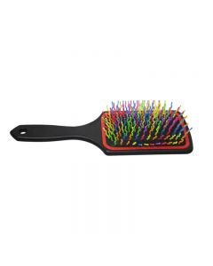 Tangle Free Multicoloured Hair Brush Frizzly Hair Brush Smoothing Massaging Detangling - Random Colour