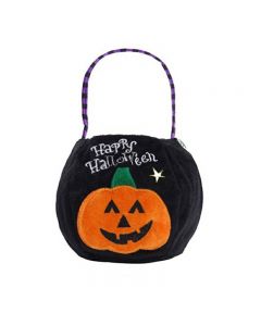 Halloween Trick or Treat Bags Non-Woven Candy Bag - Black Pumpkin