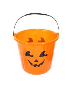 Halloween Festive Trick Or Treat Pumpkin Style Goodies Basket Orange 18cm x 16cm