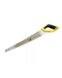 Hand Saw with Measurements and Protected Cover for Carpentry - Yellow
