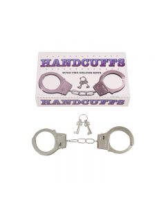 Metal Handcuffs with 2 Keys Hen Stag Party Accessories for Costumes