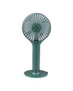 Portable Hand-held Folding Cooling Desk Fan Mini Cooler USB Charging - Green