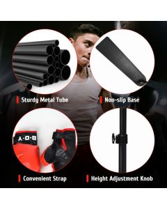 Freestanding Height Adjustable Kids Punching Bag with Stand and Air Pump