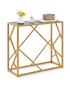 Home Console Table with Gold Finished Frame