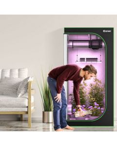 Hydroponic Plant Tents with Vents and Removable Floor Tray