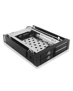 Icy Box IB-2227STS Mobile Rack for 2x HDD/SSD into 1x 3.5" Bay