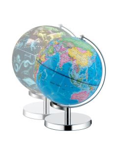 3 in 1 Illuminated World Globe with Stand for Home School Office