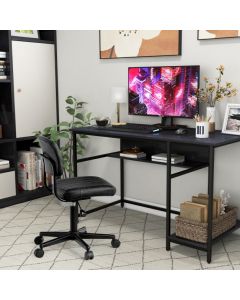 Industrial Computer Workstation Desk with Storage Shelf and CPU Stand