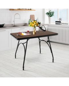 Industrial Style Dining Table with Spacious Tabletop