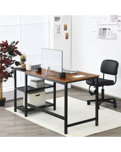 Industrial Writing Workstation with Removable Storage Shelves