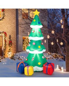 180cm Inflatable Christmas Tree Tall Blow up X-mas Tree with LED Lights