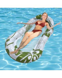 Inflatable Floating Water Hammock Pool Lounger Swimming Mattress Beach Recliner - Green