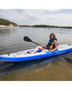 Inflatable Kayak with Adjustable Aluminum Oar for River Lake Sea