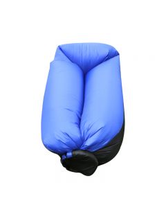 Inflatable Sofa Lounger Lazy Air Bed Sack for Camping Beach - Blue
