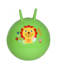 Extra Large and Thicker 55cm Inflatable Space Hopper Cute Animal Printed Bounce Balls - Green