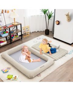 Inflatable Toddler Travel Bed with Electric Pump for Kids Room Bedroom