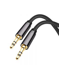Car Audio Cable 35mm Braided Jack Wire for iPhone iPod Headphone - 1.5m