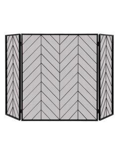 Foldable Wrought Metal Iron Mesh Fire Spark Guard with Flexible Hinges