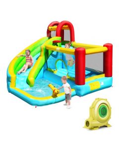 Jumping Bounce House with Oxford Carry Bag Lawn Stakes and Blower