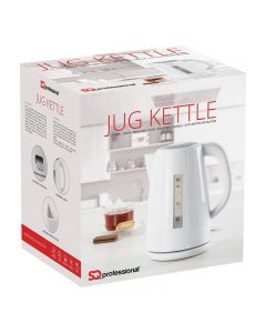 White Jug Kettle Removable Filter Auto Switch Button 1.7 L Kettle