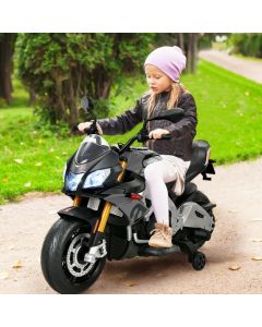 Costway Kids 12v Electric Aprilia Licensed Motorbike with LED Lights and Music