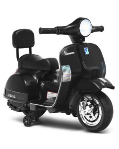 Kids 6V Battery VESPA Compatible Electric Motorbike with Training Wheels