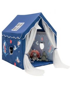 Kids Play Tent with Washable Mat and Windows