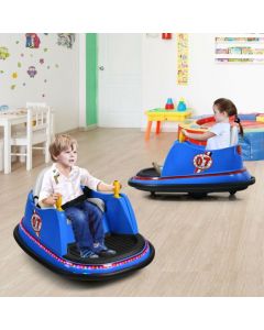 Kids Ride-On Bumper Car with Colorful Flashing Lights and Music