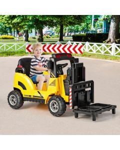 12V Kids Ride-on Forklift with Detachable Lift Pallet