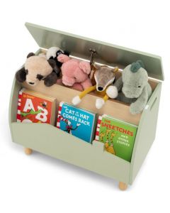 Multifunctional Kids Toy Box with Safety Hinge for Playroom
