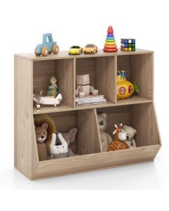 5-Cube Kids Toy Storage Organizer with Anti-Tipping Kits