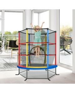 Kids Trampoline with Enclosure Safety Net for Family Games