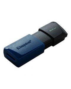 Kingston 64GB USB 3.2 Gen1 Memory Pen, DataTraveler Exodia M, Moving Cap, Key Ring
