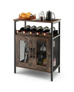 Industrial Kitchen Storage Cabinet for Dining Living Room