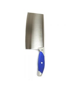 Professional Cleaver Knife Blue Handle Ultra Sharp Vegetable and Meat Butcher Cleaver
