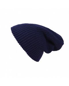 Unisex Warm Oversize Beanie Skull Cap Winter Slouchy Knitted Baggy Hat - Navy