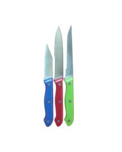 3 Pack Kitchen Knife Assorted Knife Styles 22cm/20cm/19cm