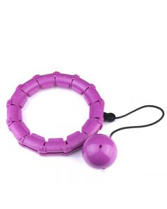 28 Knots Weighted Hula Hoop Adult Smart Hoola for Waist Fitness - Purple