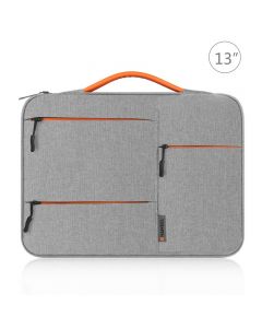 13 inch 360 Degree Protective Laptop Polyester Bag Compatible with 13 Inch Laptop - Grey