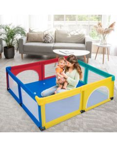 Large Baby Playpen with 50 Ocean Balls for Indoor and Outdoor