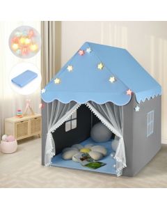 Large Kids Play House with Washable Mat and Star Lights