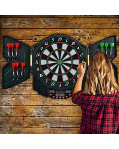 LED Dart Board with 216 Variations 12 Darts Included