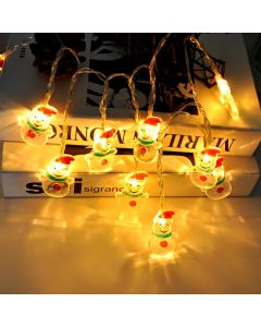 1.5m 10 Lights LED Decorative String Light - Snow Man