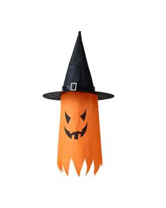 LED Light Ghost Windsock Halloween Decor Garden Decor Props Party Home Hanging - Yellow