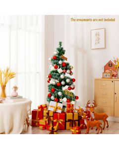 Pre-Lit Spiral Topiary Xmas Tree with LED Lights and 364 PVC Tips